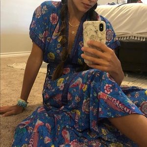Boho blue dress